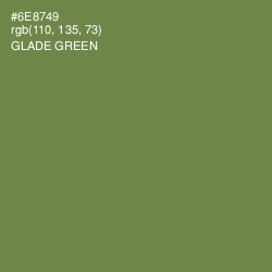 #6E8749 - Glade Green Color Image